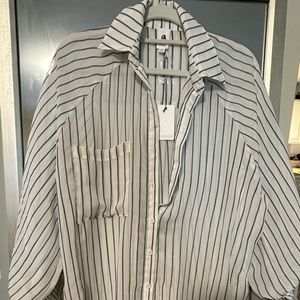 Vici Button Down Shimmery Blouse